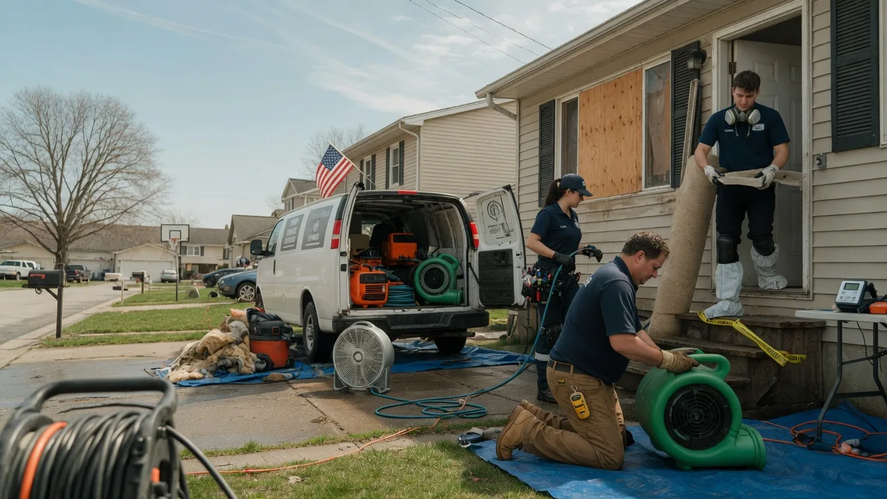 Water Damage Restoration in Sheridan, IL near me
